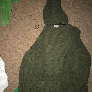 Green cardigan